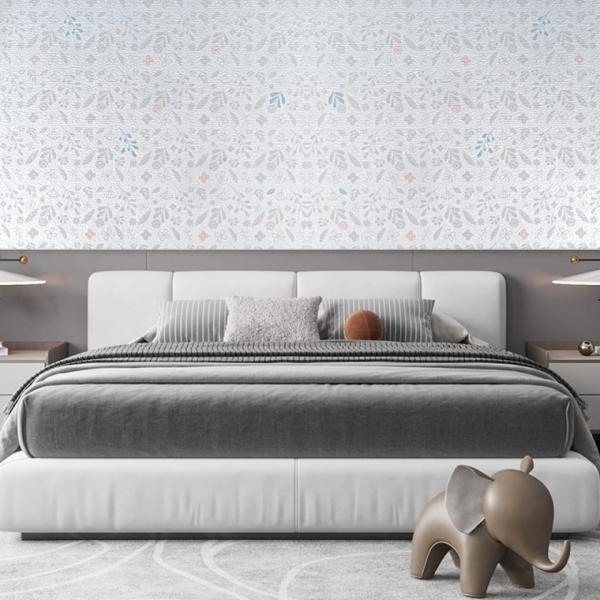 실크벽지 50cmX10m 라이즈 작은꽃 시트지 아이방도배 풀바른 벽지 접착 보온 인테리어 방한 방풍