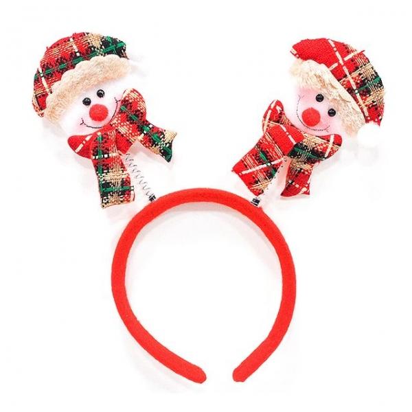 귀요미크리스마스머리띠(눈사람)