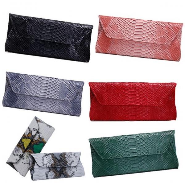 여성 클러치 스네이크 장지갑 클러치