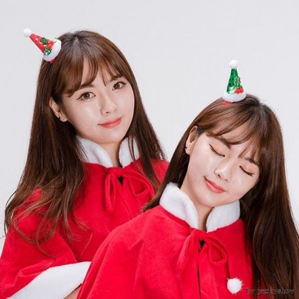 산타 고깔 머리핀 파티 머리삔 크리스마스 선물 산타머리핀