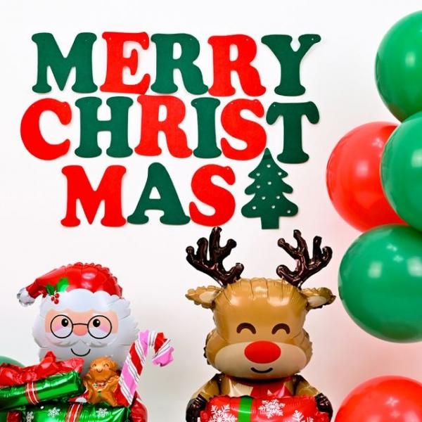 크리스마스펠트가랜드(영문일반)장식소품 파티가랜드