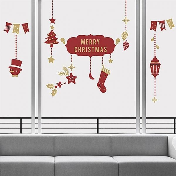 메리홀리데이 포인트스티커 크리스마스 겨울 눈꽃