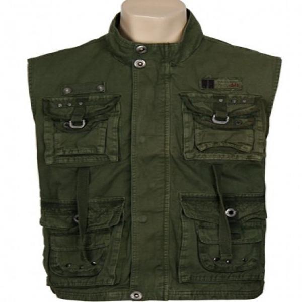 MJ-1025 가을-겨울 다토 조끼 (L-2XL) 카키