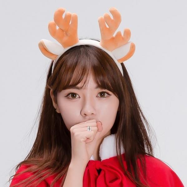 통통루돌프머리띠(브라운) 크리스마스 파티 머리띠