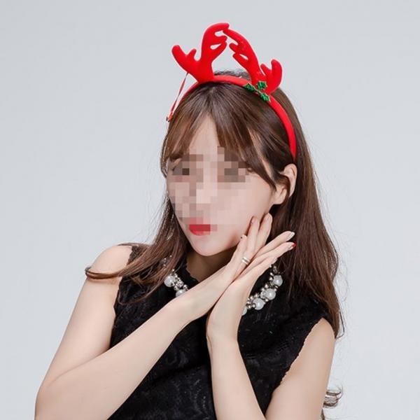 루돌프머리띠(방울) 크리스마스 파티 장식 소품 데코