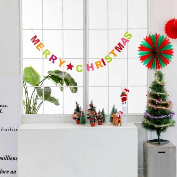 펠트가랜드(소)크리스마스 장식소품 가랜드 배너 파티