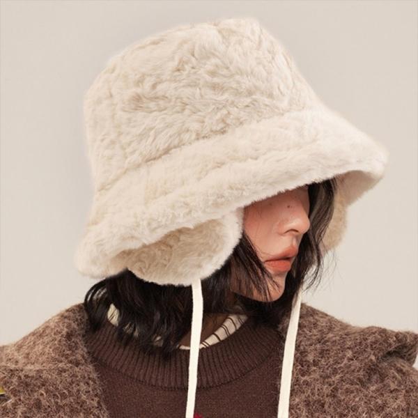 커플 귀달이 귀마개 귀덮는 털 방한모자 귀마개버킷햇