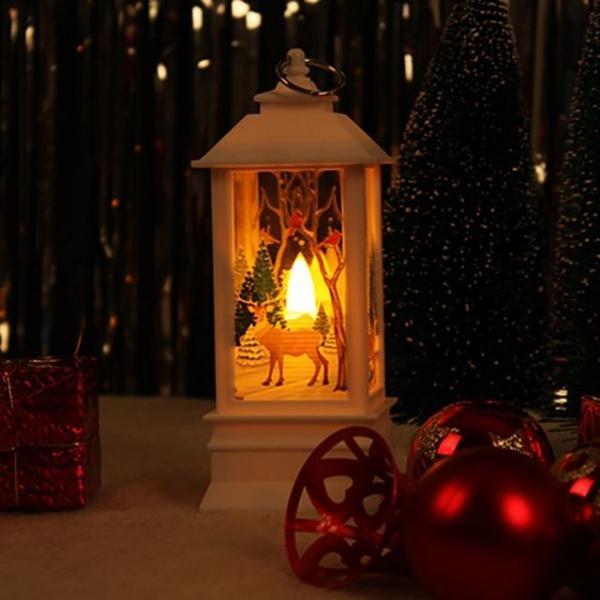 크리스마스랜턴(화이트/루돌프) 크리스마스조명