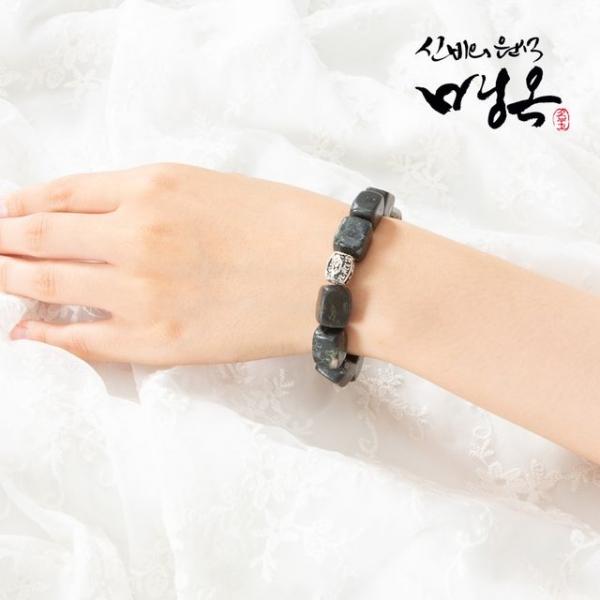 원석팔찌 매옥 엔틱 사각 건강팔찌 여성용