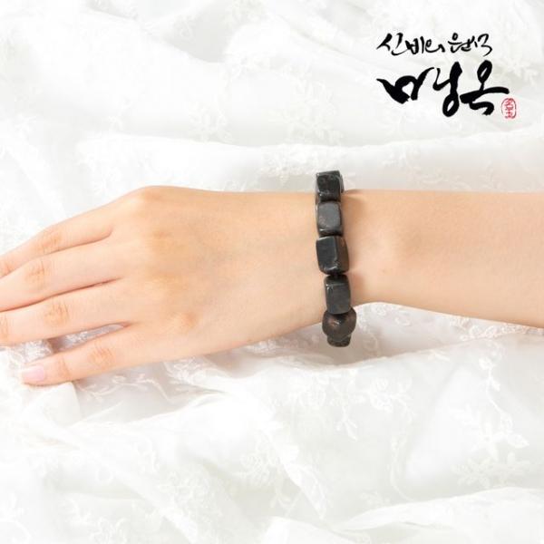 원석팔찌 매옥 사각 건강팔찌 여성용