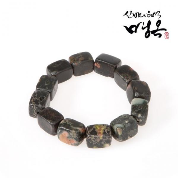 원석팔찌 매옥 사각 건강팔찌 남성용