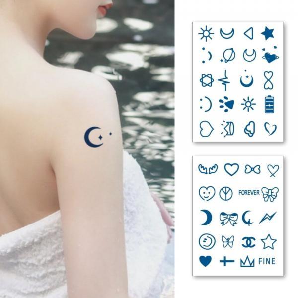 여성 패션 문신 스티커 40종 간편부착
