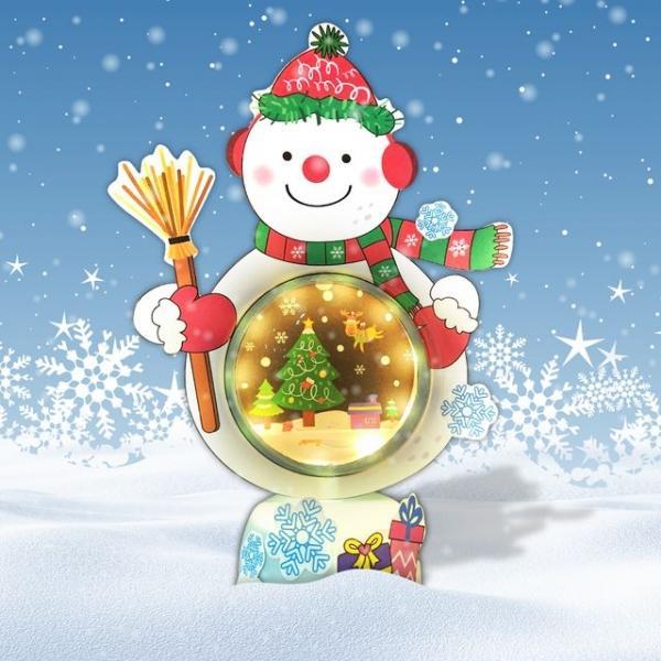 만들기 크리스마스 눈사람 LED 무드등
