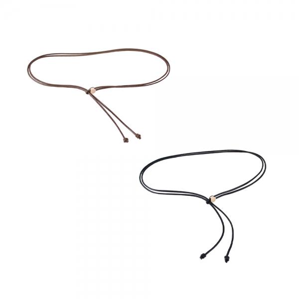 여성용 슬림 PU 가죽 얇은 벨트