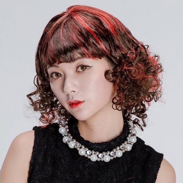 큐티걸 가발 투톤 파티가발 크리스마스 할로윈 이벤트