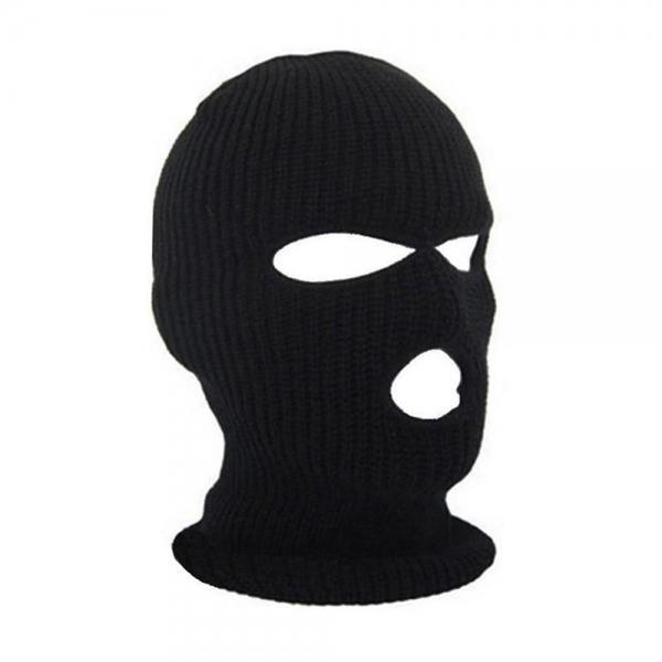 그리드 니트 복면 바라클라바(블랙) 방한 안면마스크