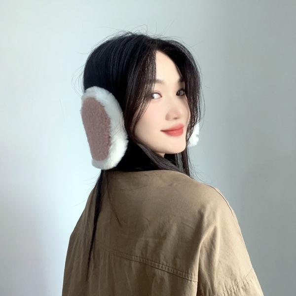 뽀글뽀글 방한 귀마개 양털귀덮개 이어머프