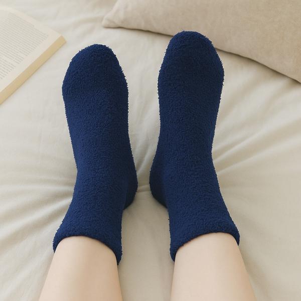 보들보들 포근해 수면양말 숙면 보온 겨울양말 네이비