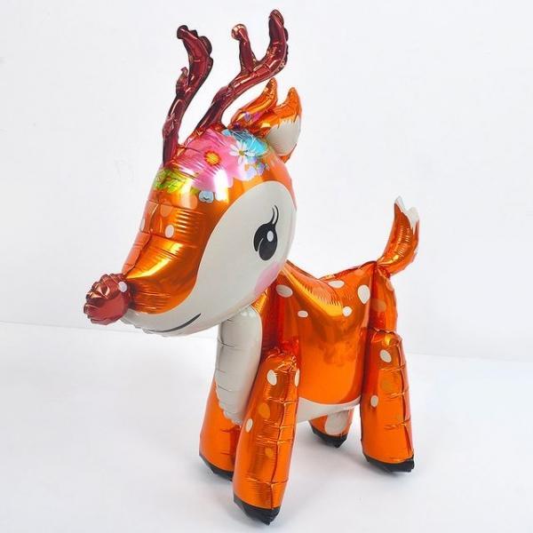 입체 루돌프 은박 풍선 생일파티 호일 크리스마스