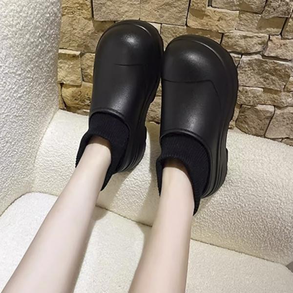 니트 발목 삭스화 사무실 학교 회사 털 방한 슈즈