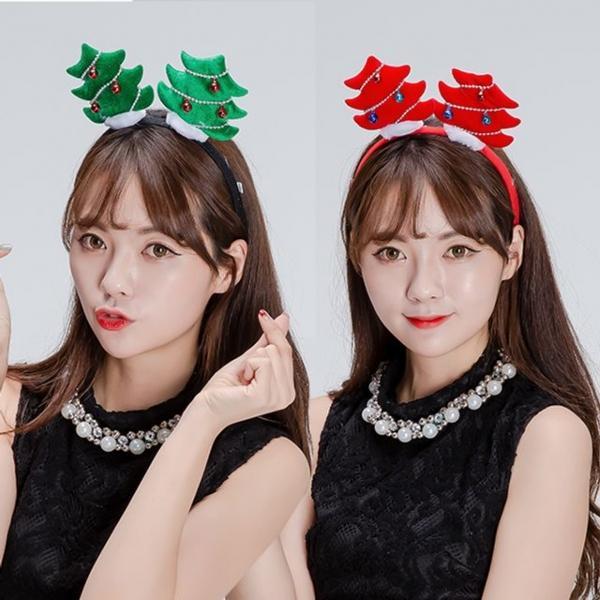트리머리띠(방울)크리스마스 파티 머리띠 성탄절