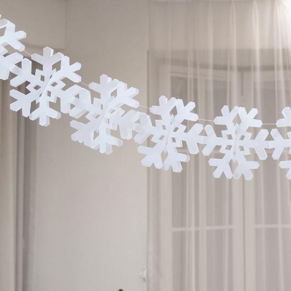 크리스마스 눈꽃 가랜드 파티용품 크리스마스 장식소품