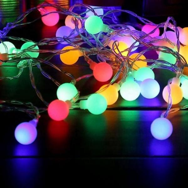 LED앵두전구가랜드(마카롱3M30구) 크리스마스용품 크리스마스전구 캠핑전구