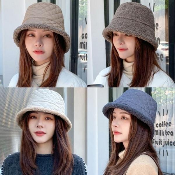 (앙상블) 리버시블 패딩 양면 여성 벙거지 모자 겨울