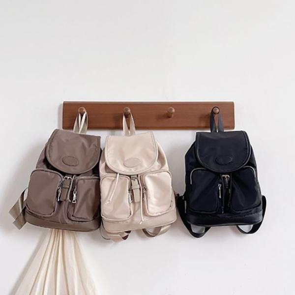 프론트 투 포켓 백팩 배낭 여자 여성 가방 책 학생 에