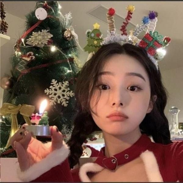 크리스마스 스프링 머리띠 연말파티 머리띠 3 cm 핀 파티 밴드 겨울 스프링 머리띠 헤어