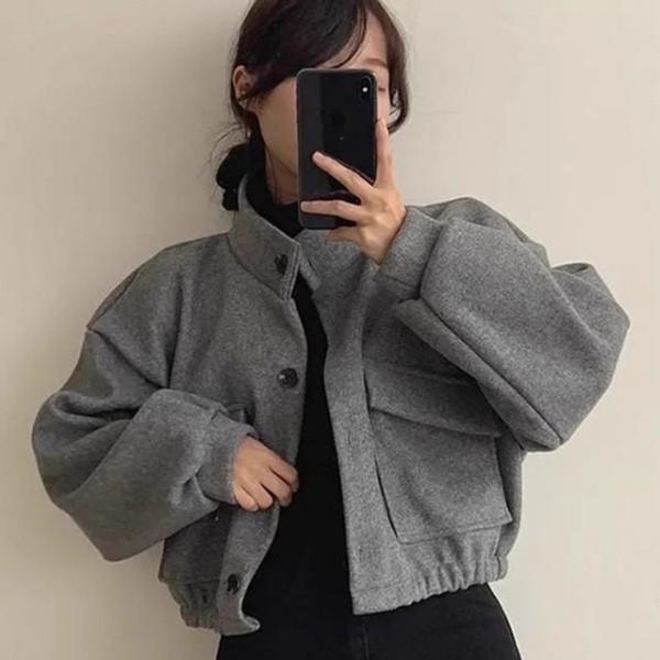 가오리핏 코트 여자 아우터 크롭 숏 가을 겨울 데일리 봄 의류쇼핑몰 티셔츠 겨울 여자 핸드메이드
