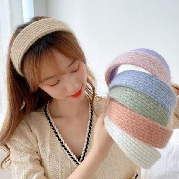 당일 앙고라 넓은 와이드 퍼 헤어밴드 머리띠 반다나 한 겨울 반다나 퍼 털 넓은 앙고라 무지 머리띠