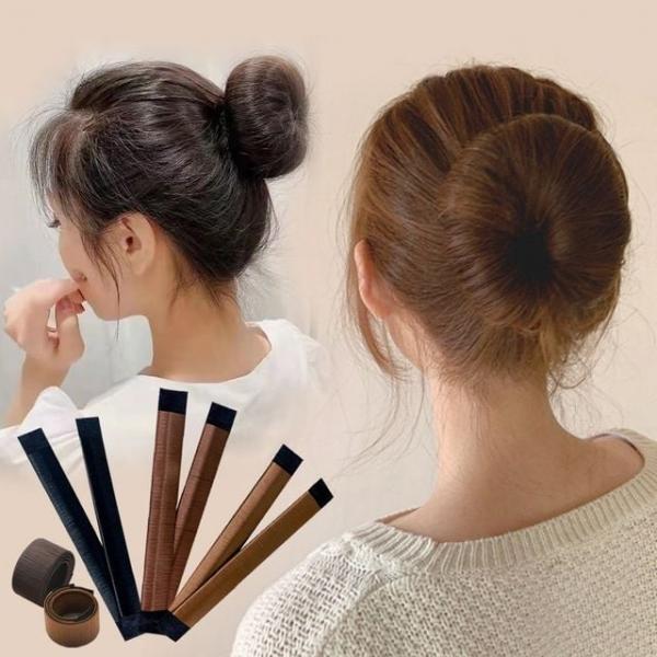 여성 올림머리 페이크 당고머리 밴드 URK-233