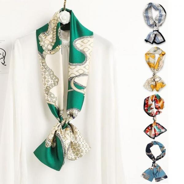 여성 쁘띠 직사각 실크 스카프 22종 모음전 LM-0278