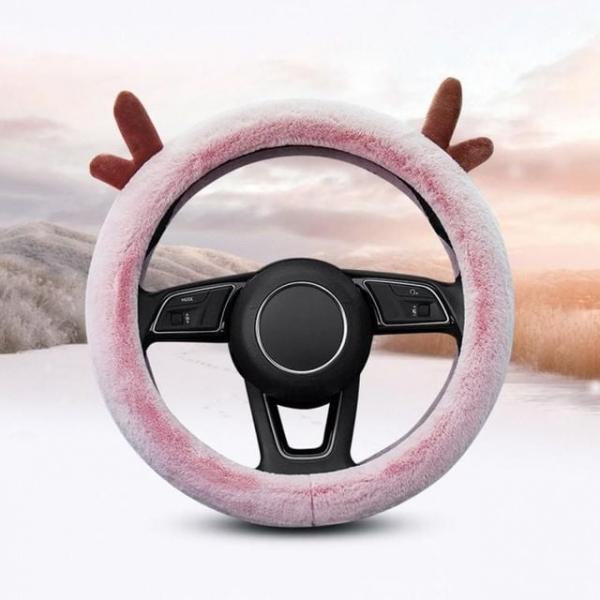 사슴핸들커버 차량용 겨울 기모 부드러운 핸들커버 보온커버 미끄럼방지 카인테리어 차량용품 실내용품 차
