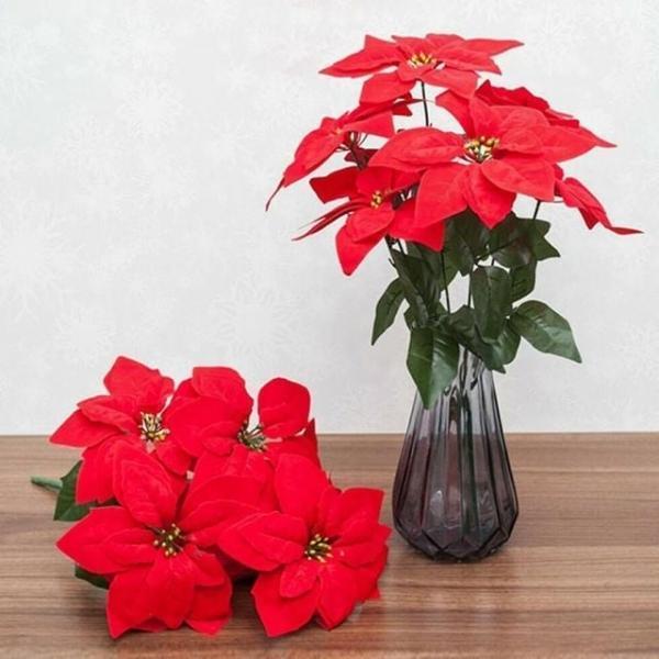 포인세티아 조화 꽃 장식 인테리어 촬영 소품 조화장식 크리스마스꽃 촬영소품 크리스마스꽃