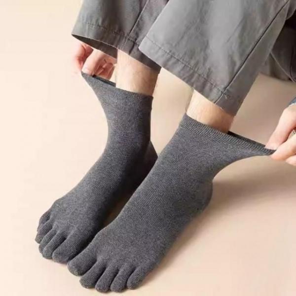남성용 발가락 중긴목 양말 땀흡수 러닝 운동양말 운동 스포츠 장목 여성 양말 남자 발가락 겨울 면 남성
