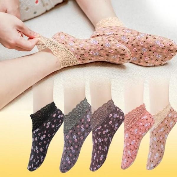 고급 겨울 기모 패션 레이스 발목 덧신 수면 버선 칼라 보온 발열 실내화 덧버선 발촉촉 발보호 양말