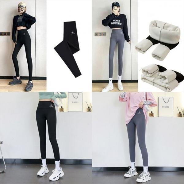 겨울 양털 보온 여성 레깅스