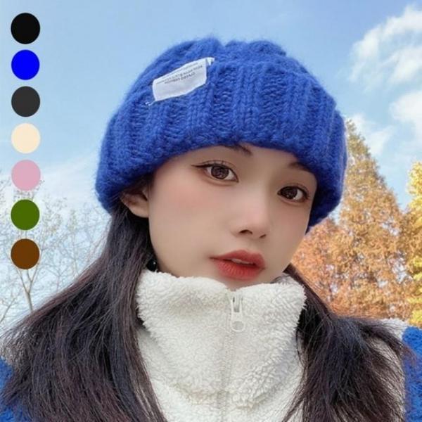 컬러풀 비니 꽈배기니트비니 겨울모자 숏비니 7color 커플 털 여성 방한모 여자 비니 겨울 니트