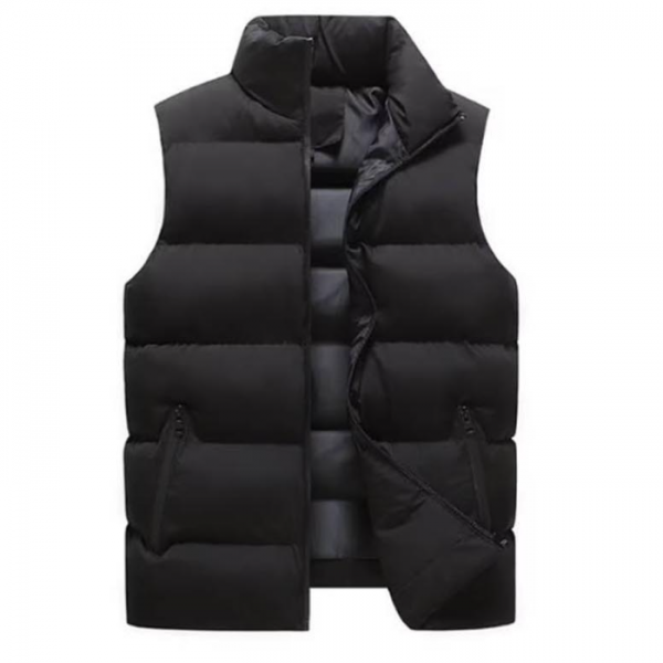 캐주얼한 남성 점퍼 민소매 패딩 아우터 스포티룩