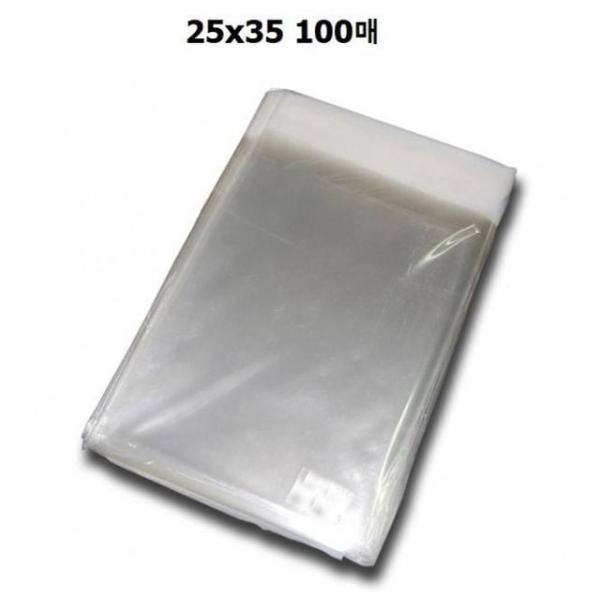 오피스용품 문구 OPP 접착 봉투 25x35 100매