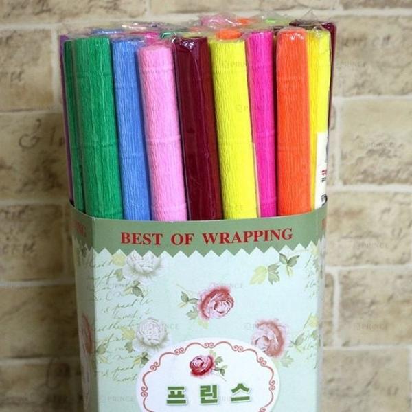 오피스용품 문구 주름지 50x50cm 색상혼합 50롤