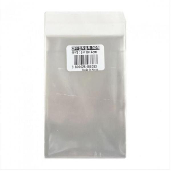 OPP 접착봉투 8x10 접착부분 4cm 200매