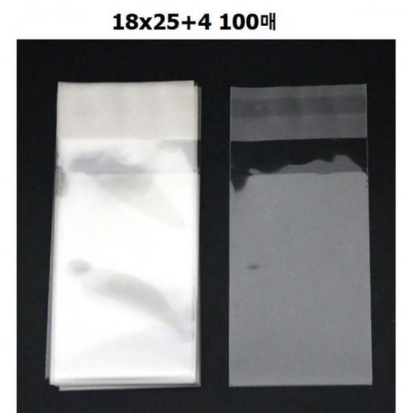 오피스용품 문구 OPP 접착봉투 18x25+4 100매