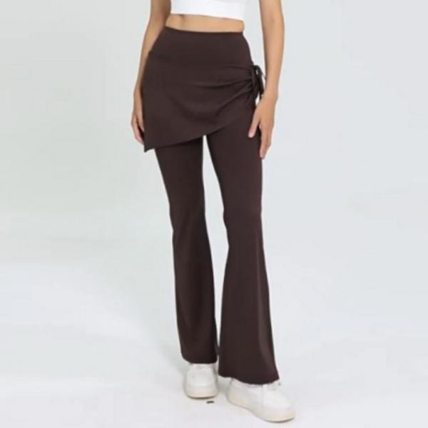 여성 힙커버 요가복 부츠컷 트레이닝 필라테스 팬츠