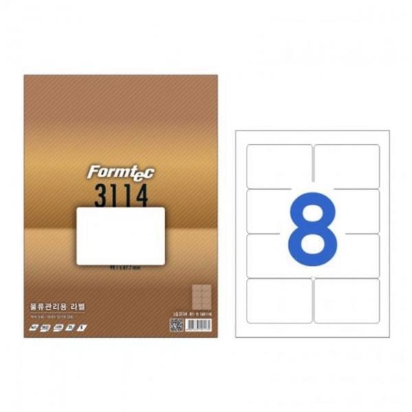 오피스용품 문구 라벨지 LQ-3114 8칸 물류_20매