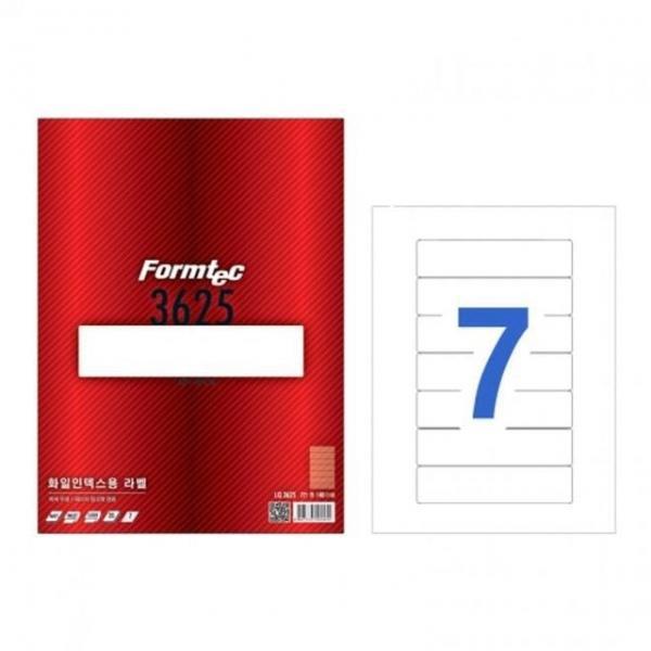 오피스용품 문구 라벨지 LQ-3625 7칸 화일인덱스_20매