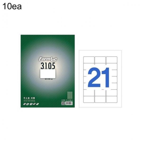 라벨지 LS-3105 21칸 주소용 63.5x38.1 100매 10권