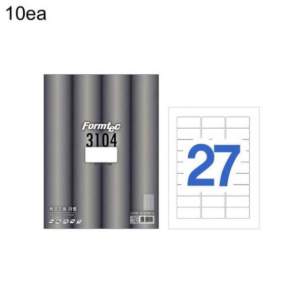 바코드 라벨지 LS-3104 27칸 100매10입 62.7x30.1